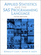 Cover image for Applied Statistics and the  SAS Programming Language, 5th Edition
