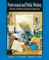 Cover image for Professional and Public Writing: A Rhetoric and Reader for Advanced Composition