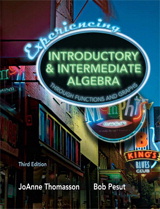 Cover image for Experiencing Introductory and Intermediate Algebra Through Functions and Graphs, 3rd Edition