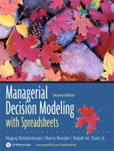 Cover image for Managerial Decision Modeling with Spreadsheets and Student CD Package, 2nd Edition