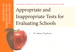 Cover image for Appropriate and Inappropriate Tests for Evaluating Schools, Mastering Assessment: A Self-Service System for Educators, Pamphlet 1, 2nd Edition