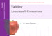 Cover image for Validity: Assessment's Cornerstone, Mastering Assessment: A Self-Service System for Educators, Pamphlet 15, 2nd Edition