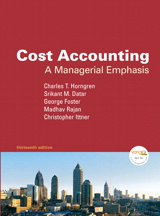 Cover image for Cost Accounting: A Managerial Emphasis Value Package (includes Student Study Guide)
