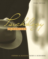 Cover image for Psychology in Context, 3rd Edition