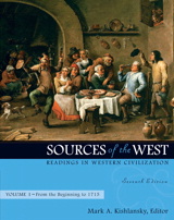 Cover image for Sources of the West: Readings in Western Civilization, Volume 1 (From the Beginning to 1715), 7th Edition