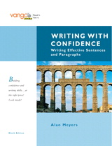 Cover image for Writing with Confidence: Writing Effective Sentences and Paragraphs, VangoBooks, 9th Edition