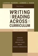 Cover image for Writing and Reading Across the Curriculum, Brief Edition, 3rd Edition
