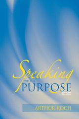 Cover image for Speaking with a Purpose, 8th Edition