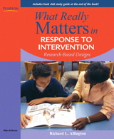 Cover image for What Really Matters in Response to Intervention: Research-based Designs