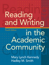 Cover image for Reading and Writing in the Academic Community, 4th Edition