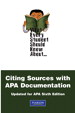 What Every Student Should Know About Citing Sources with APA Documentation: Updated for APA Sixth Edition, 2nd Edition
