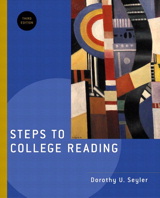Cover image for Steps to College Reading, 3rd Edition