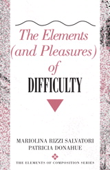 Cover image for Elements (and Pleasures) of Difficulty, The
