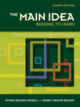 Cover image for Main Idea, The: Reading to Learn, 4th Edition