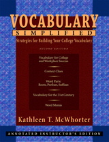 Cover image for Vocabulary Simplified: Strategies for Building Your College Vocabulary, 2nd Edition
