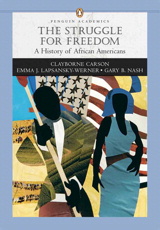 Cover image for Struggle for Freedom: A History of African Americans, The, Penguin Academic Series, Concise Edition, Combined Volume
