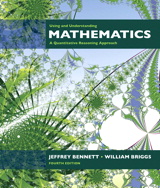 Cover image for Using and Understanding Mathematics: A Quantitative Reasoning Approach, 4th Edition