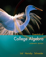 Cover image for Essentials of College Algebra, Alternate Edition