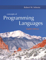 Cover image for Concepts of Programming Languages, 8th Edition