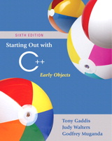 Cover image for Starting Out with C++: Early Objects, 6th Edition