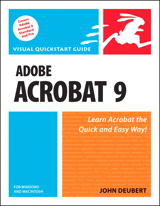 Cover image for Adobe Acrobat 9 for Windows and Macintosh: Visual QuickStart Guide